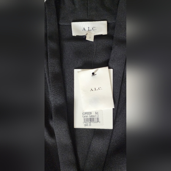 A.L.C. Kieran Black Tie-Waist Jumpsuit - Picture 15 of 15